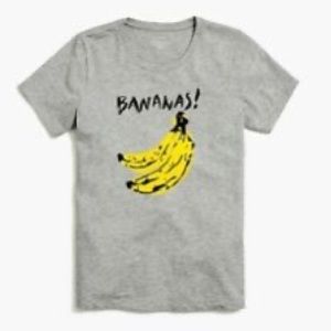 NWT - JCrew Collection Tee "Bananas!"